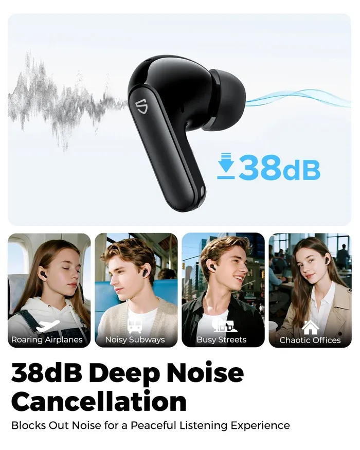 Soundpeats Q3 Pro ANC Wireless Earbuds - Image 4