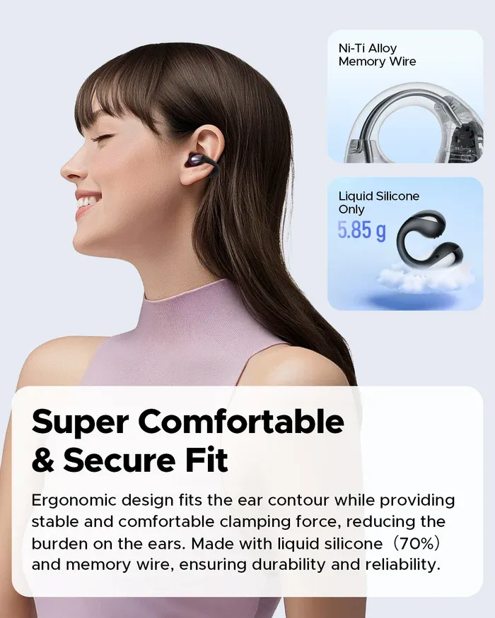 Soundpeats Open-ear Clip-on Earbuds PearlClip Pro - Image 11