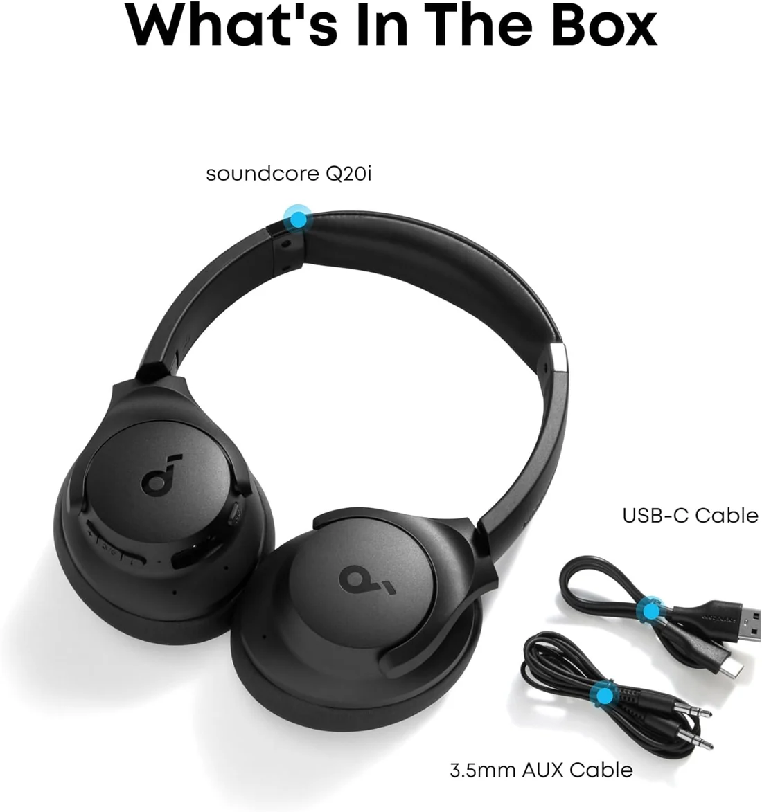 Anker Soundcore Q20i Hybrid Active Noise Cancelling Headphones - Image 9