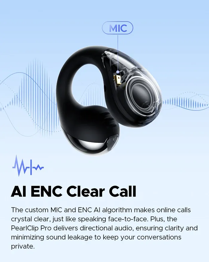 Soundpeats Open-ear Clip-on Earbuds PearlClip Pro - Image 10