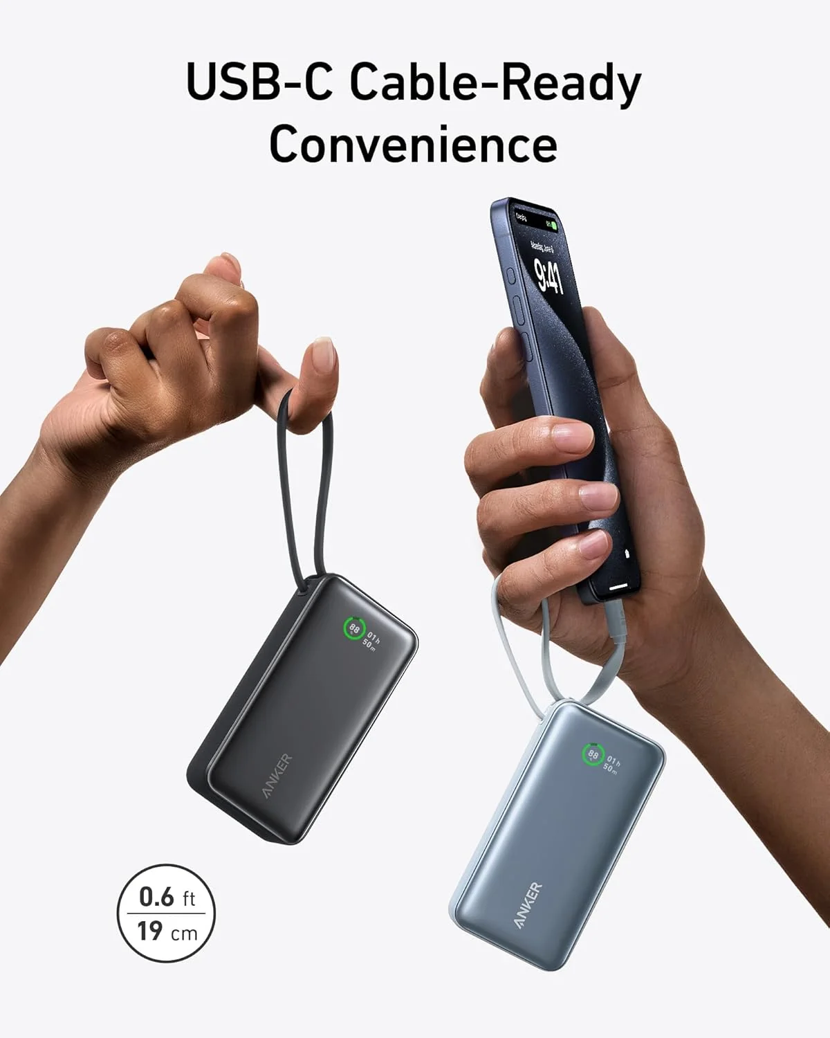 Anker Nano Powerbank 10,000mah 30w Built In Usb C Cable - Image 2