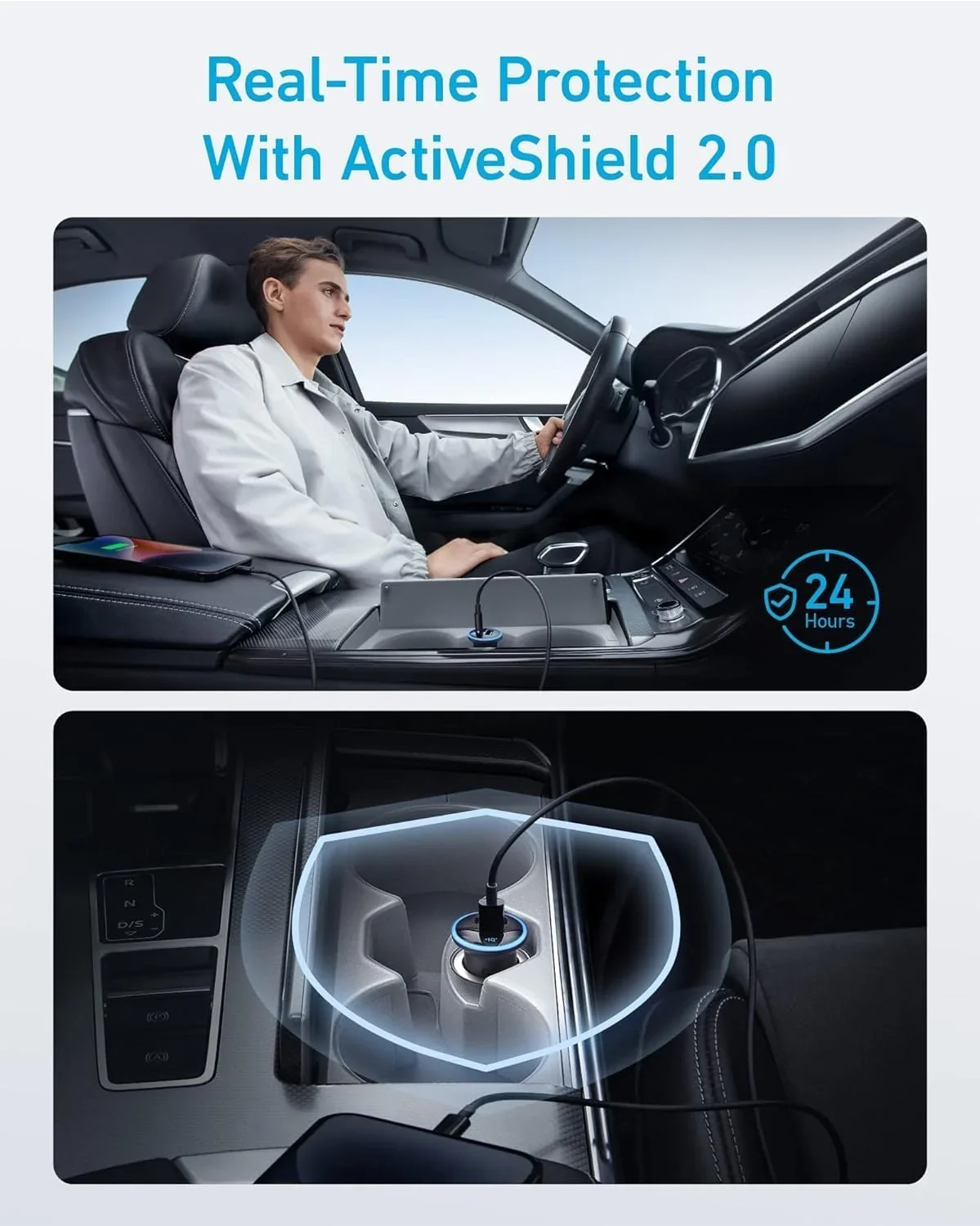 Anker 323 52.5w The Ultra-Fast Dual-Port Car Charger - Image 3