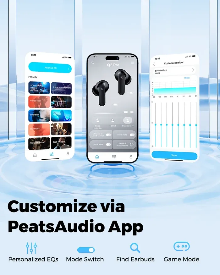 Soundpeats Q3 Pro ANC Wireless Earbuds - Image 12