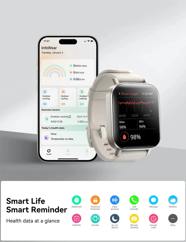 Joyroom Fit-life Series JR-FT3S Smart Watch (Answer/Make Call) - Image 9