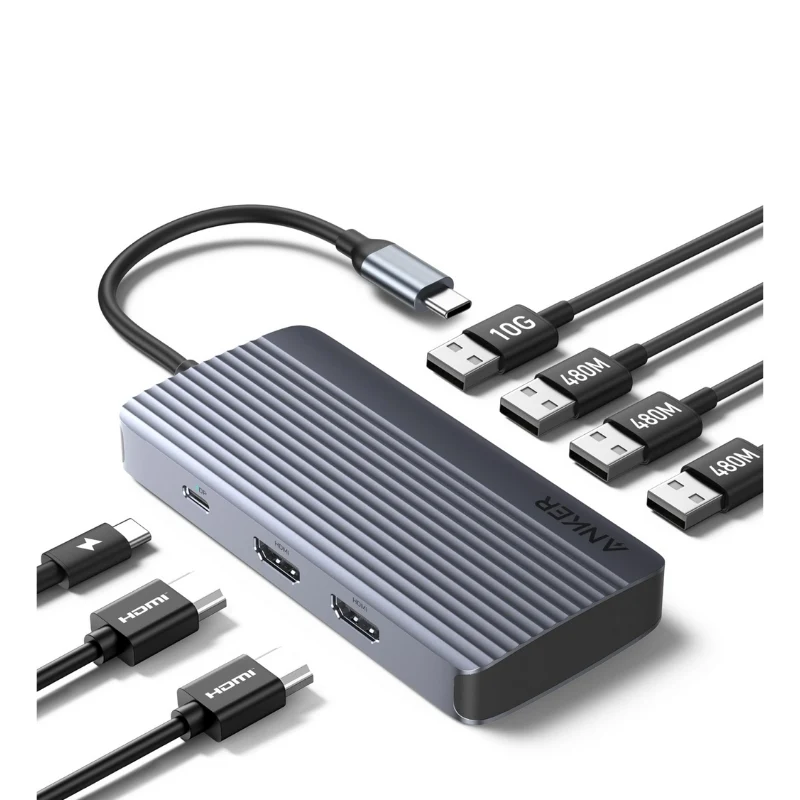 Anker Usb-C Hub (7-In-1, Dual Display), Single Display Can Reach 4k@ 30Hz - Image 6