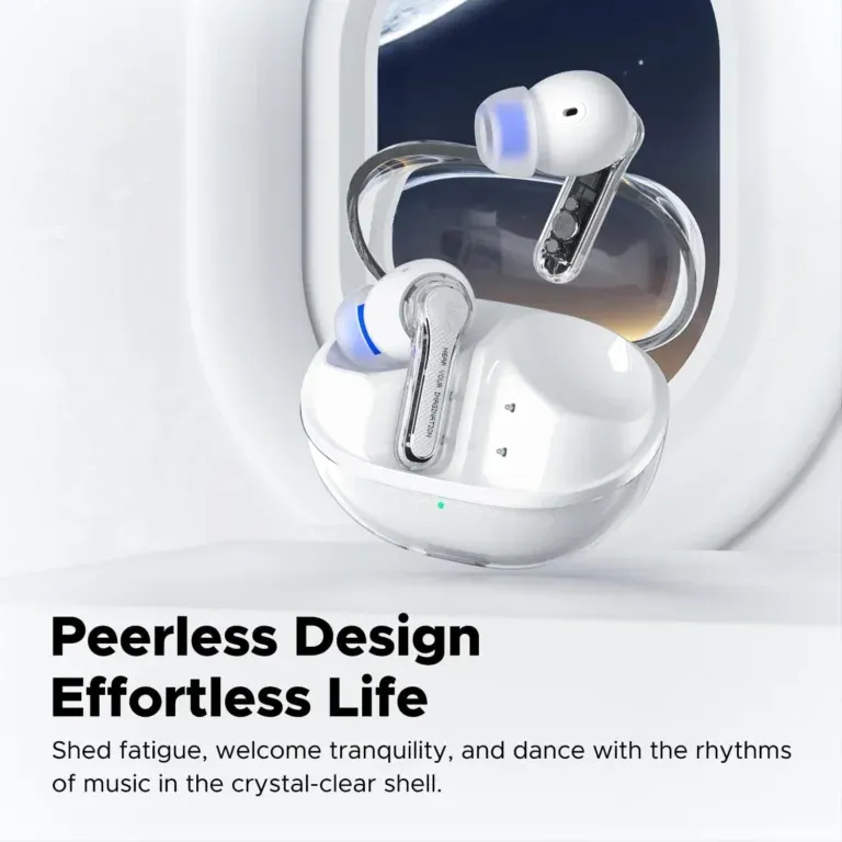 Soundpeats Clear True Wireless Earbuds - White - Image 4